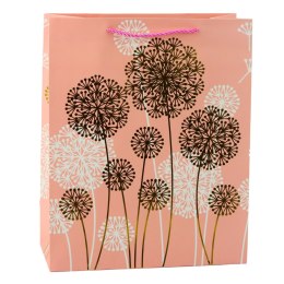 Torba Prezentowa Dmuchawce Złote Elementy 32 x 26 x 12cm