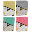 Torba Prezentowa Wzory Geometryczne Marmur 23 x 18 x 10,5 cm