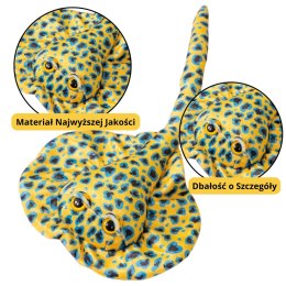 Maskotka Pluszowa Płaszczka Przytulanka Żółta W Kropki 50cm