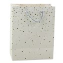Torba Prezentowa Ze Złotymi Kropkami 23 x 18 x 10,5 cm