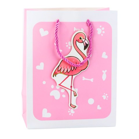 Torba Prezentowa Zwierzęta 3D Pastelowe 23x 18 x 10cm