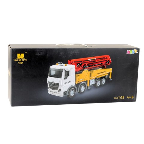 Ciężarówka Pomogruszka Betonowa Zdalnie Sterowana RC Huina Żółta 1:18