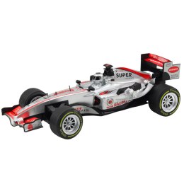 Wyścigówka Zdalnie Sterowana RC Kierownica Światła Dźwięki 1:12 Srebrna