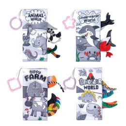 Zestaw Miękkie Książeczki Edukacyjne Sensoryczne Dla Malucha 4szt