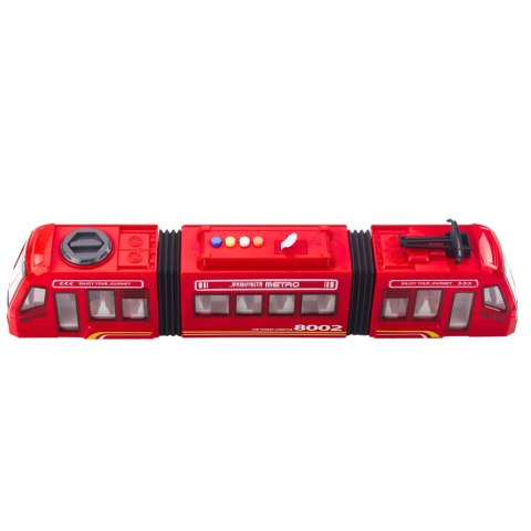 Metro Miejskie Tramwaj Otwierane Drzwi Światła Dźwięki Czerwone 1:16