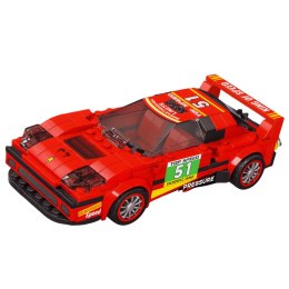 Klocki Konstrukcyjne Auto Robot 2w1 Czerwony Napęd 329 el.