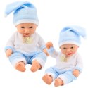 Lalka Bobas W Niebieskiej Piżamce Czapeczka z Pomponem