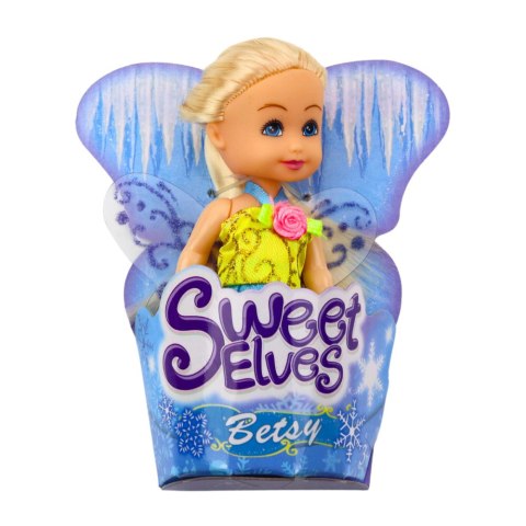 Mini Laleczka Wróżka Elf Niebieska Fioletowa Różowa Mix 11,5cm