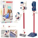 Odkurzacz Pionowy Zestaw do Sprzątania Dla Dzieci Stacja Światła Dźwięki Biały