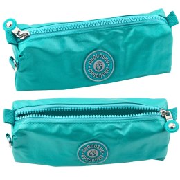 Piórnik Szkolny Organizer Jednokomorowy Zielony 21,5cm