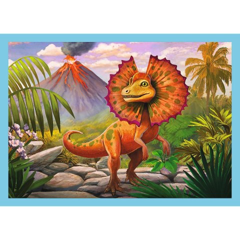 Puzzle - 4w1 (12, 15, 20, 24) - Wyjątkowe dinozaury - Trefl 34609