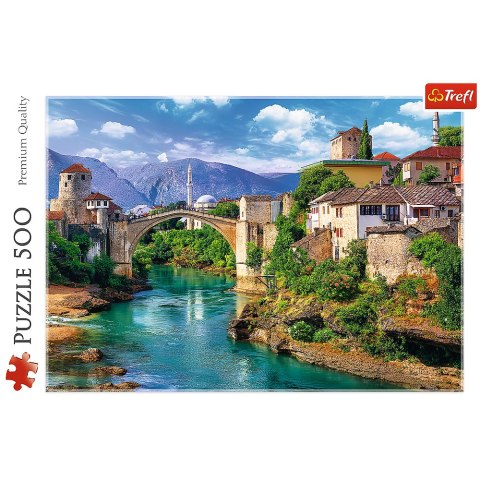 Puzzle - 500 - Stary Most w Mostarze - Bośnia i Hercegowina - Trefl 37333