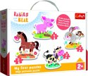 Puzzle - Baby Classic - Na farmie - Konik Świnka Króliczek Krówka - Trefl 36127