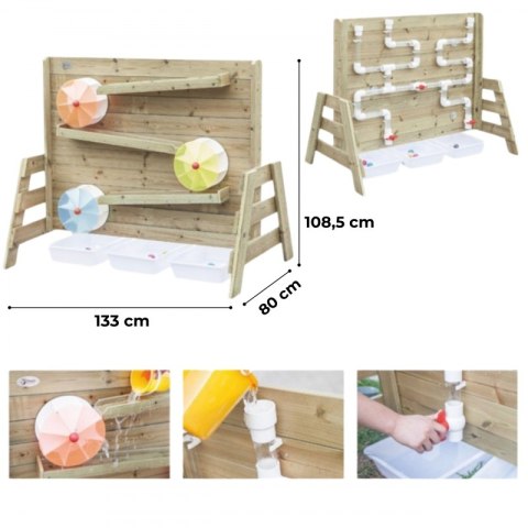 CLASSIC WORLD EDU Drewniana Ściana Zabawa Wodą