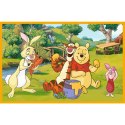 Puzzle - 2x24 - Dzień w ogrodzie - Disney - Kubuś Puchatek - Trefl 34436