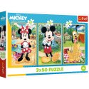 Puzzle - 3x50 - Myszki na wakacjach - Disney - Trefl 34881