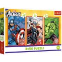 Puzzle - 3x50 - Twój bohater - Disney Marvel The Avengers - Trefl 34891