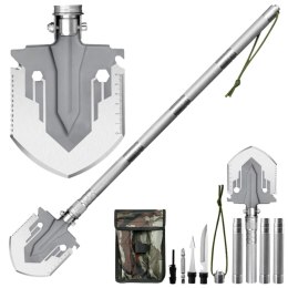 Saperka Wojskowa 16w1 Narzędzia Taktyczne Survivalowe Nóż Krzesiwo Tasak