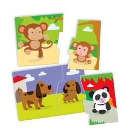 Gra edukacyjna Puzzle Mamy i Dzieci Język Polski Zwierzęta Uczę się Bawiąc Clementoni 50763