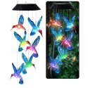 Lampki Solarne Ogrodowe LED Dzwonki Kolibry Niebieskie 70cm