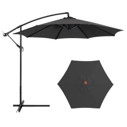 Parasol Ogrodowy Boczny Z Regulacją Pochyłu Pokrowiec 350 x 250cm Antracyt