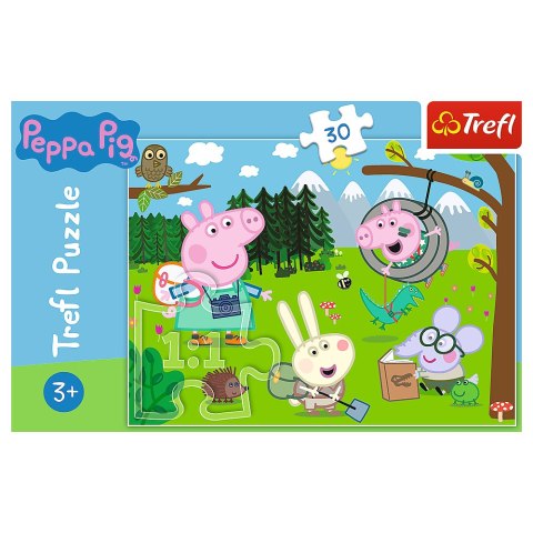 Puzzle - 30 - Leśna wyprawa - Świnka Peppa - Trefl 18245
