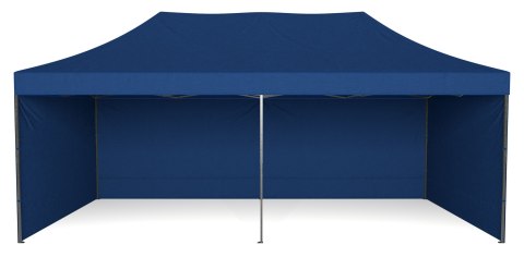 Pawilon handlowy ekspresowy - 3x6 m - niebieski