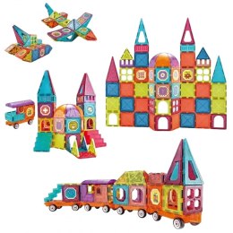 WOOPIE Klocki Magnetyczne 3D Zestaw Pociąg 71el.