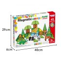 WOOPIE Klocki Magnetyczne Konstrukcyjne 3D Zestaw Edukacyjny Rzadkie Zwierzęta 45el.