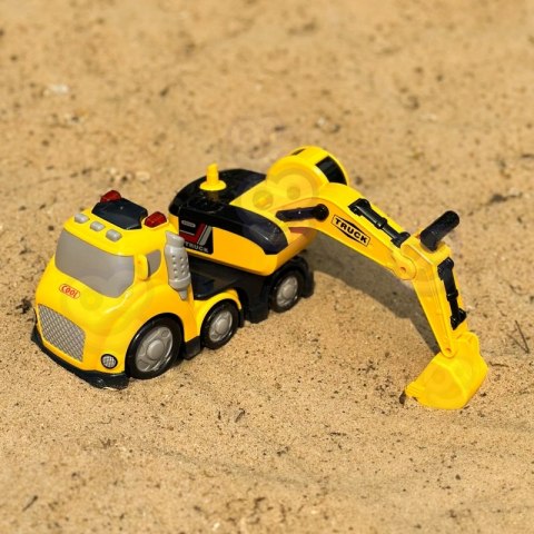 WOOPIE Koparka City Truck Efekty Dźwiękowe i Świetlne