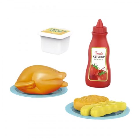 WOOPIE Różowa Kuchenka Mikrofalowa z Kurczakiem