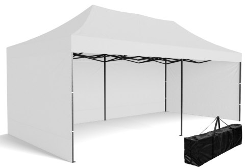 Pawilon handlowy ekspresowy - 3x6 m - biały