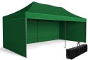 Pawilon handlowy ekspresowy - 3x6 m - zielony