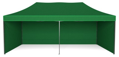Pawilon handlowy ekspresowy - 3x6 m - zielony