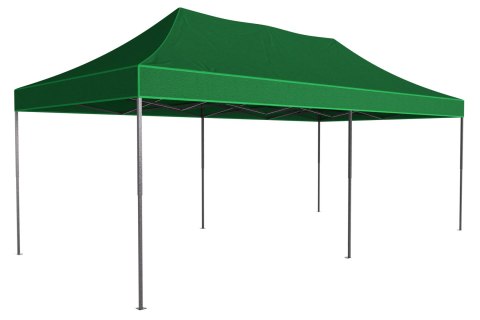 Pawilon handlowy ekspresowy - 3x6 m - zielony