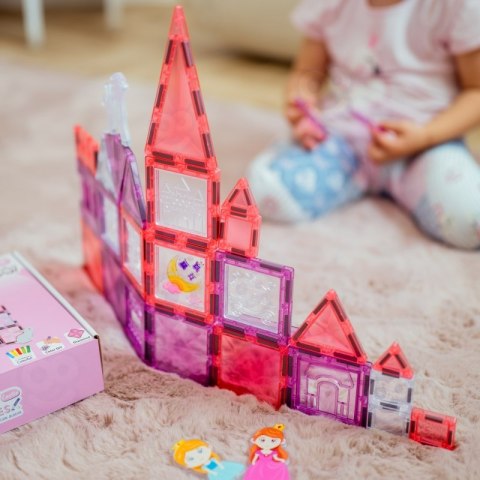 WOOPIE Klocki Magnetyczne Zestaw Zamek Księżniczki 50 el.