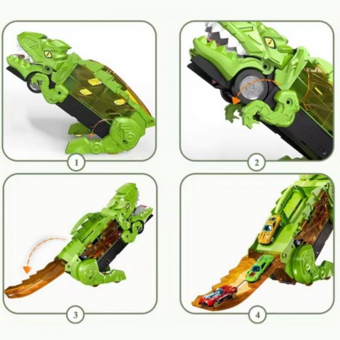 WOOPIE Zestaw Pojazdów Tor Dinozaur Pożeracz