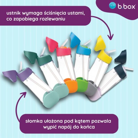 Butelka na wodę tritanowa ze słomką 600ml Feeling Peachy b.box