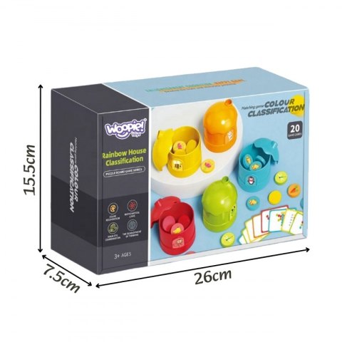 WOOPIE Gra Logiczna Edukacyjna Sorter Klasyfikacja Kolorów