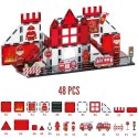 WOOPIE Klocki Magnetyczne 3D Zestaw Straż Pożarna 48el.