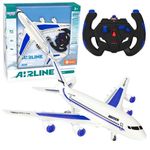 WOOPIE Niebieski Zdalnie Sterowany Samolot Pasażerski Airline