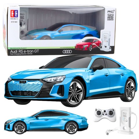 Samochód Audi RS E-tron GT Zdalnie Sterowany RC Niebieski 1:14