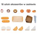 VIGA Drewniana Mini Piekarnia Sklepik Stragan z Wypiekami 16el.