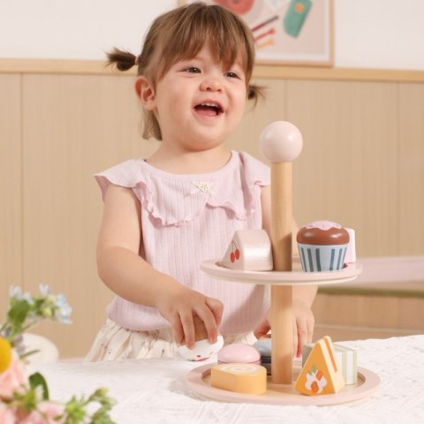 VIGA Drewniany Stojak na Ciasto z Akcesoriami