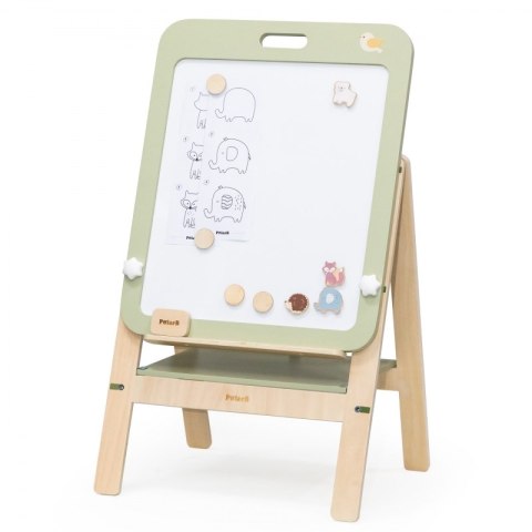 VIGA PolarB Rosnąca Drewniana Tablica Kredowa Suchościeralna Magnetyczna 3+