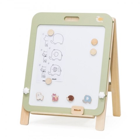 VIGA PolarB Rosnąca Drewniana Tablica Kredowa Suchościeralna Magnetyczna 3+