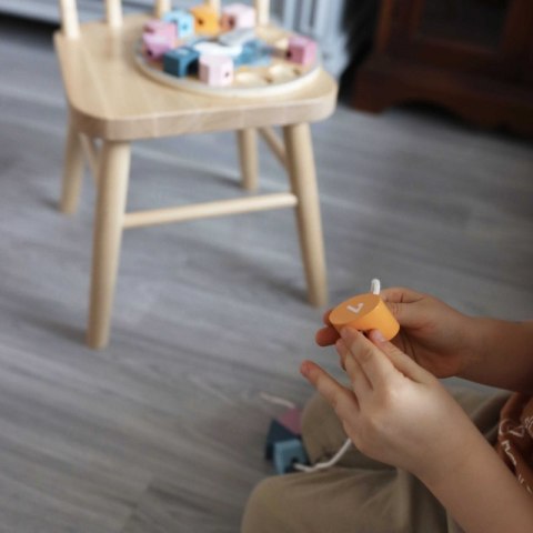 VIGA PolarB Sorter Kształtów Zegar nawlekanka Montessori 18m+