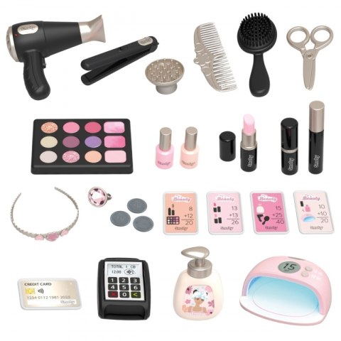 SMOBY Centrum małej stylistki BEAUTY + 26 akcesoria Fryzjer i kosmetyczka