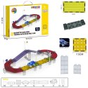WOOPIE Magnetyczny Tor Samochodowy Wyścigowy + Autko 76 el.