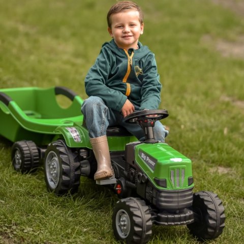 WOOPIE Traktor na Pedały Big PowerTrac z Przyczepą XXL